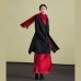 fine black woolen outwear plus size long sleeve Jackets & Coats embroidery women coats