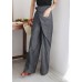 High Waist Vintage Women Long Palazzo Trouser Wide Leg Pants